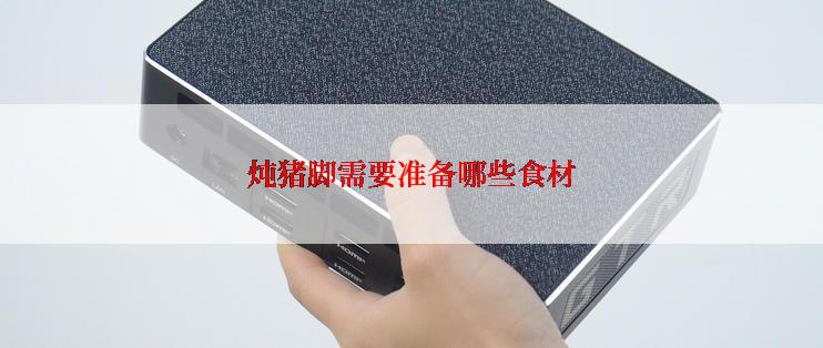 炖猪脚需要准备哪些食材