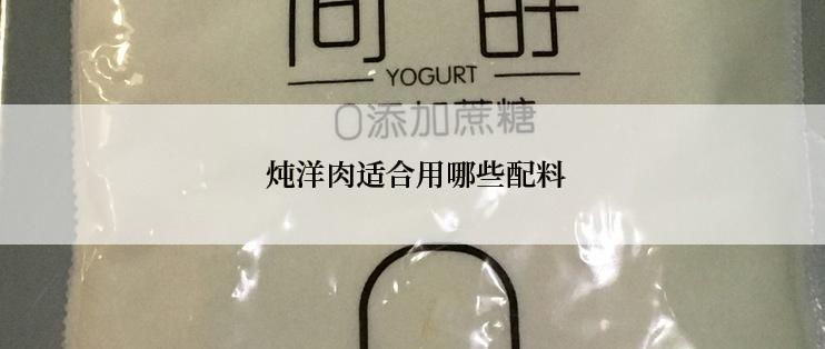  炖洋肉适合用哪些配料