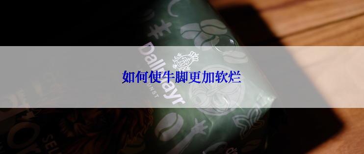 如何使牛脚更加软烂