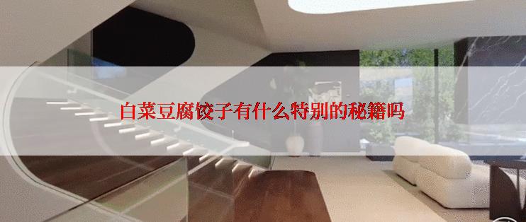 白菜豆腐饺子有什么特别的秘籍吗