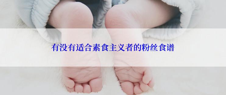 有没有适合素食主义者的粉丝食谱