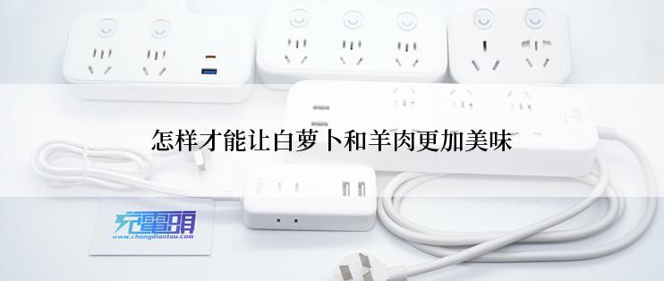 怎样才能让白萝卜和羊肉更加美味