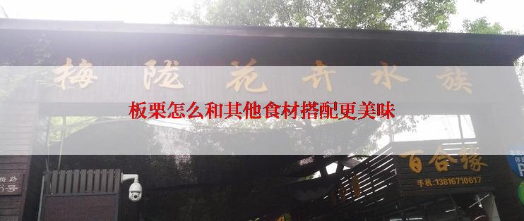 板栗怎么和其他食材搭配更美味