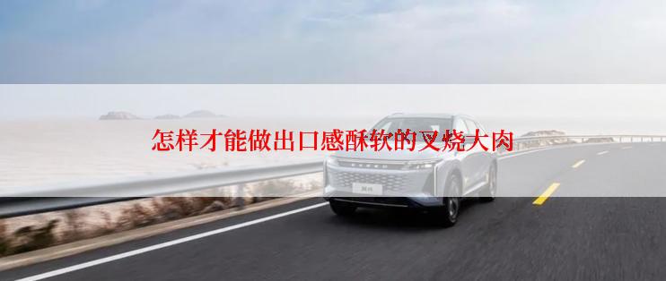 怎样才能做出口感酥软的叉烧大肉