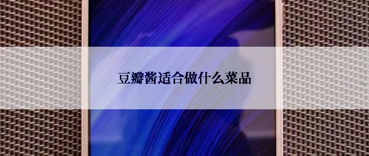 豆瓣酱适合做什么菜品