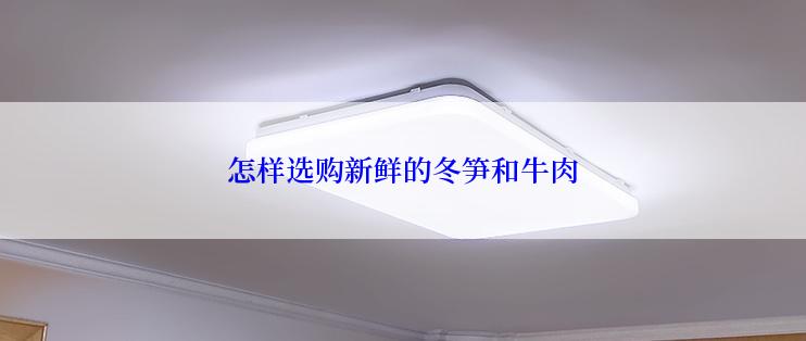 怎样选购新鲜的冬笋和牛肉