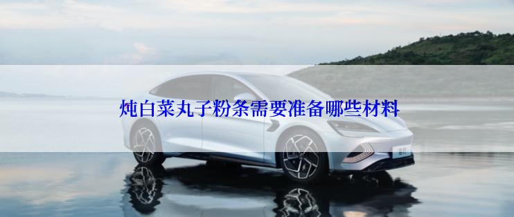  炖白菜丸子粉条需要准备哪些材料