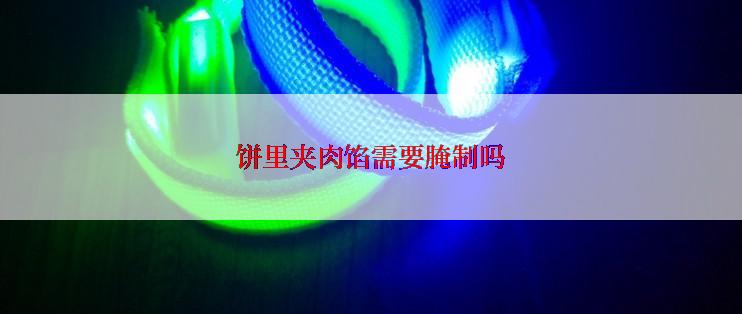 饼里夹肉馅需要腌制吗