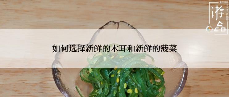 如何选择新鲜的木耳和新鲜的菠菜