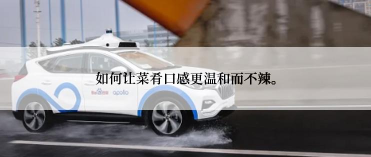 如何让菜肴口感更温和而不辣。