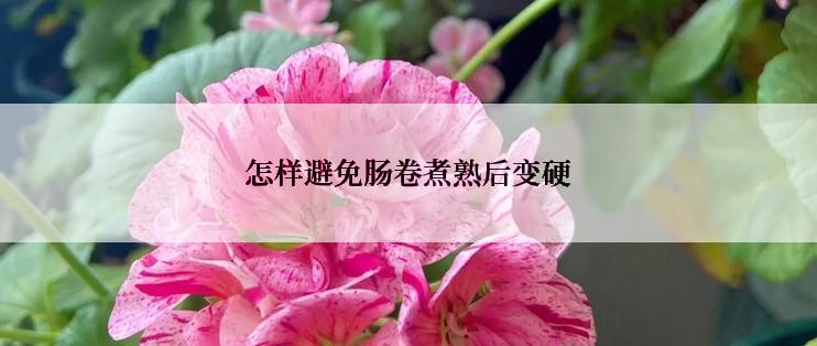怎样避免肠卷煮熟后变硬