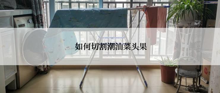 如何切割潮汕菜头果