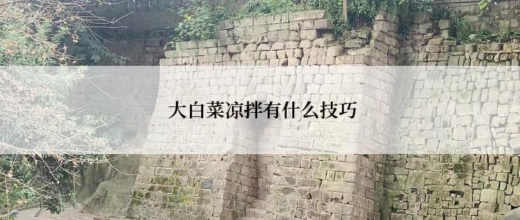  大白菜凉拌有什么技巧