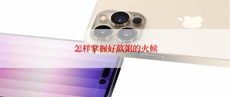  怎样掌握好熬粥的火候
