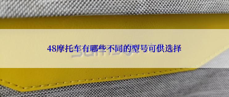 48摩托车有哪些不同的型号可供选择