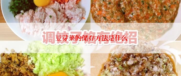  豆芽菜的储存方法是什么