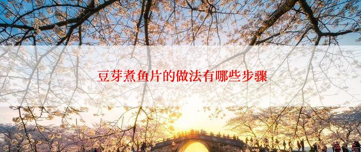  豆芽煮鱼片的做法有哪些步骤