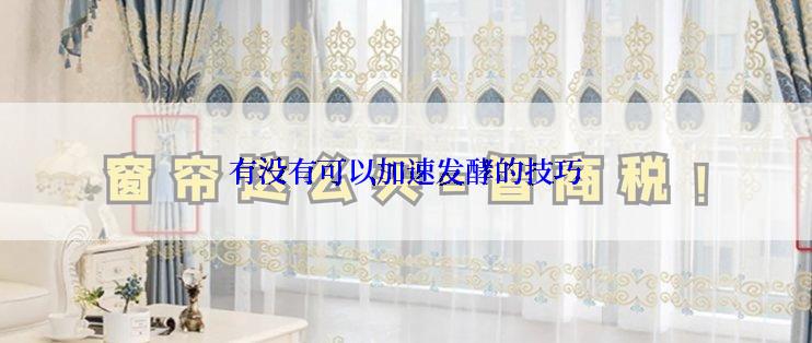 有没有可以加速发酵的技巧