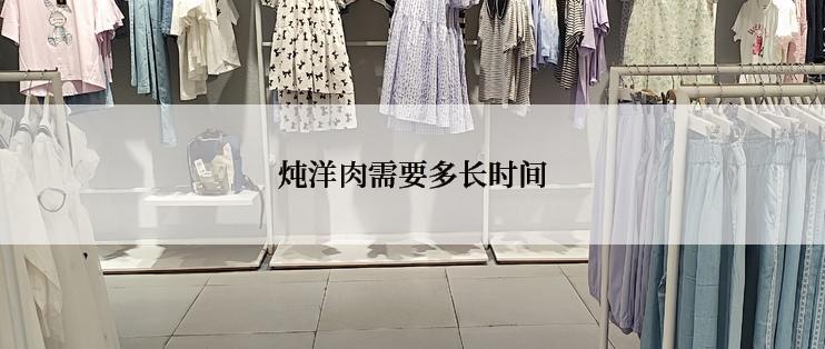 炖洋肉需要多长时间