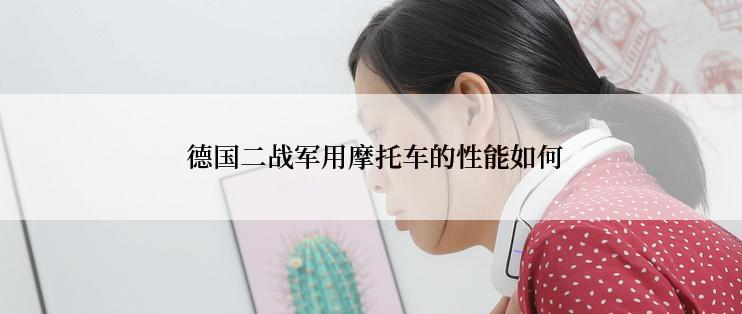  德国二战军用摩托车的性能如何
