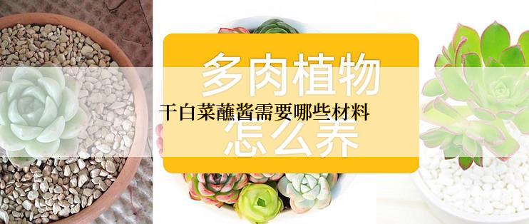 干白菜蘸酱需要哪些材料