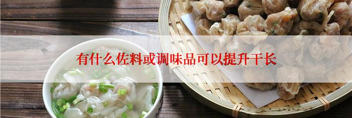 有什么佐料或调味品可以提升干长