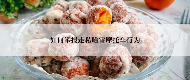 如何举报走私哈雷摩托车行为