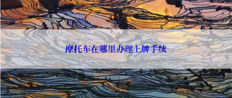 摩托车在哪里办理上牌手续