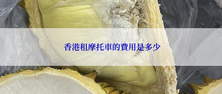  香港租摩托車的費用是多少