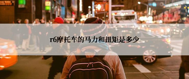 r6摩托车的马力和扭矩是多少