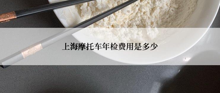 上海摩托车年检费用是多少