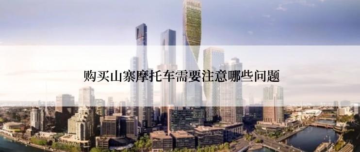  购买山寨摩托车需要注意哪些问题