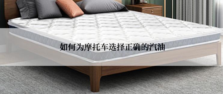  如何为摩托车选择正确的汽油