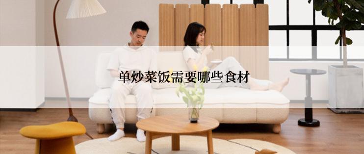  单炒菜饭需要哪些食材