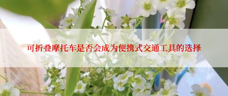 可折叠摩托车是否会成为便携式交通工具的选择