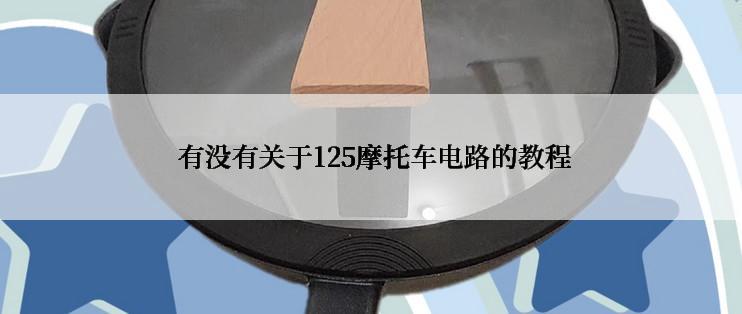  有没有关于125摩托车电路的教程