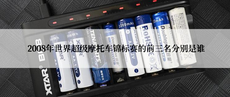  2008年世界超级摩托车锦标赛的前三名分别是谁