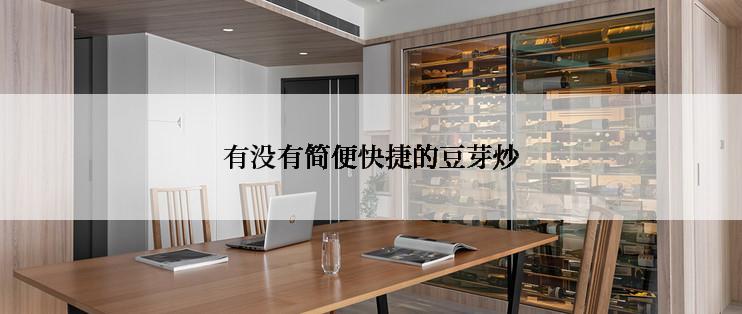有没有简便快捷的豆芽炒