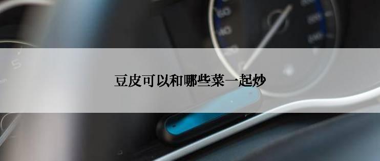 豆皮可以和哪些菜一起炒