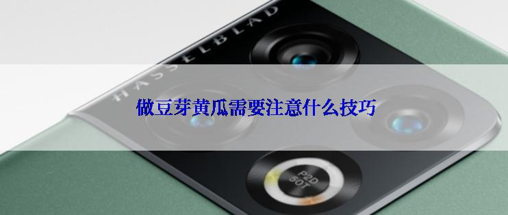  做豆芽黄瓜需要注意什么技巧