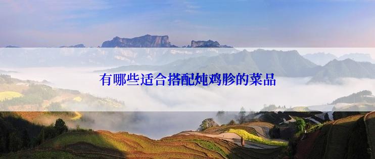 有哪些适合搭配炖鸡胗的菜品