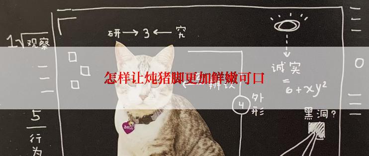 怎样让炖猪脚更加鲜嫩可口