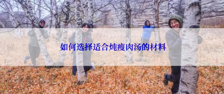 如何选择适合炖瘦肉汤的材料