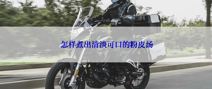  怎样煮出清淡可口的粉皮汤