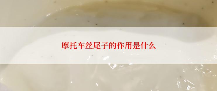 摩托车丝尾子的作用是什么